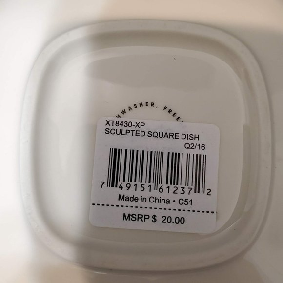 Spode Christmas Tree Sculpted Square Dish, Portmeirion, Trinket Dish, Candy Dish - Picture 5 of 5